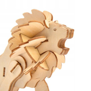 Drewniane Puzzle 3d Little Story Model Lew Diy