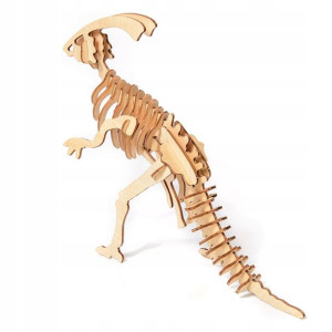 Drewniane Puzzle 3d Model Dinozaur Parazur Diy