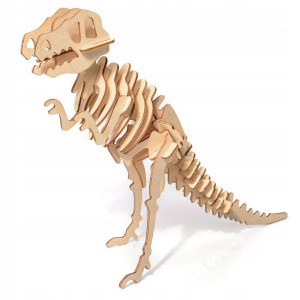 Drewniane Puzzle 3d Model Dinozaur T-rex Diy