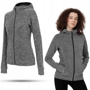 Polar Damski 4f Bluza Polarowa Kapturem Kurtka Xl