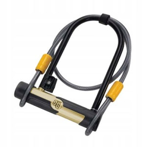 U-lock Zapięcie Rowerowe Onguard + Linka Stalowa