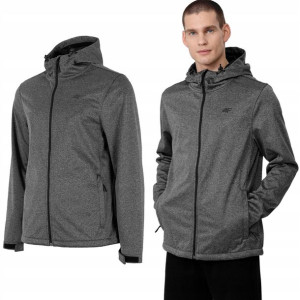 Kurtka Męska 4f Softshell Jesienna Z Kapturem L