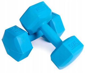 HANTLE hantelki CIĘŻARKI ZESTAW HANTLI 2x3kg 6kg