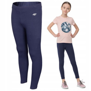 Legginsy Dziewczęce 4f Sportowe Getry Dziecięce