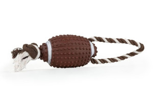 Zabawka dla psa szarpak piłka rugby 30cm