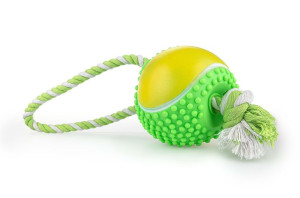 Zabawka dla psa szarpak piłka tenis 30cm