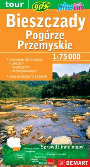Bieszczady I Pogórze Przemyskie Mapa Turystyczna