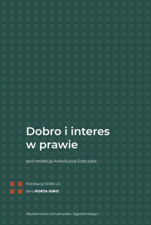 Dobro I Interes W Prawie Sobczyk Arkadiusz Red