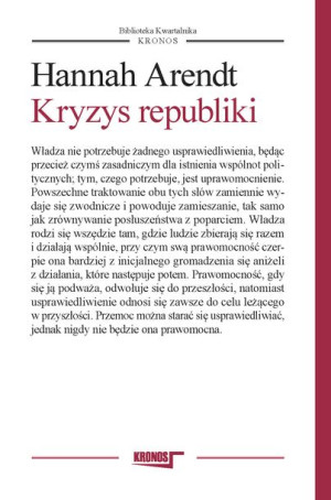 Kryzys Republiki Arendt Hannah Książka