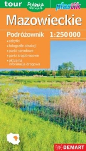 Mazowieckie Podróżownik Mapa Turystyczna Plastik