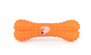 Zabawka dla psa kość pomarańczowa 14cm