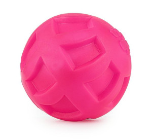Zabawka dla psa piłka różowa 10cm
