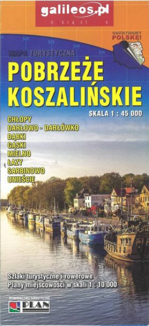 Pobrzeże Koszalińskie Mapa Turystyczna 1 45000