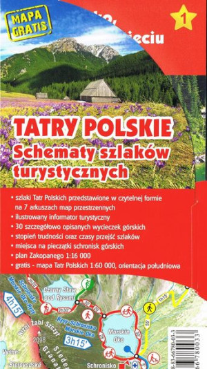 Tatry Polskie Schematy Szlaków Turystycznych Wyd
