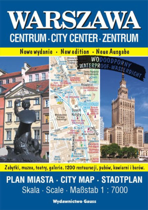 Warszawa Centrum Plan Miasta Foliowany 1 7000 Wyd