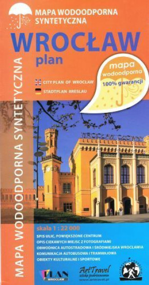 Wrocław Plan Mapa Wodoodporana 1 22 000 Książka