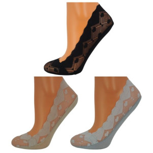 3xskarpetki Damskie Baleriny (abs) Mix Kolorów 39-41 1