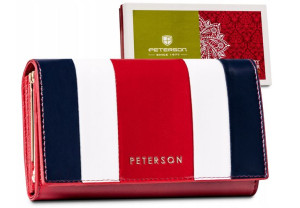 Kompaktowy portfel z wysokojakościowej skóry naturalnej — Peterson