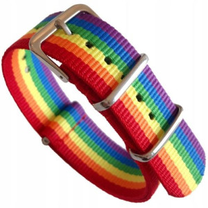 Bransoletka Lgbt Na Pasku Tęczowa Bransoletka
