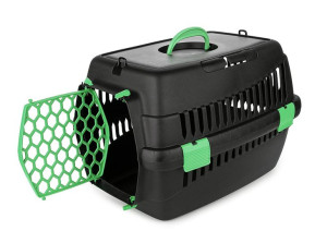 Transporter Teddy S zielony 50x33x33cm