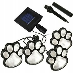 Lampa Solarna Łańcuch solarny 3m 4 łapki LED