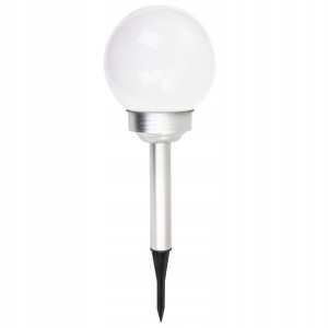 Ogrodowa Lampa Solarna Led 15 Cm Kula Mleczna