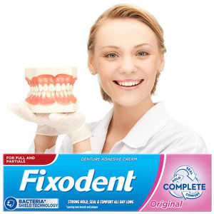 Fixodent krem do protez - klej do protez zębowych bez smaku 40g