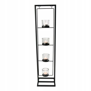 Świecznik metalowy 70cm drabinka na 4szt Tea Light