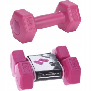 Hantle kompozytowe do ćwiczeń Hex Fitness 2x0,5kg