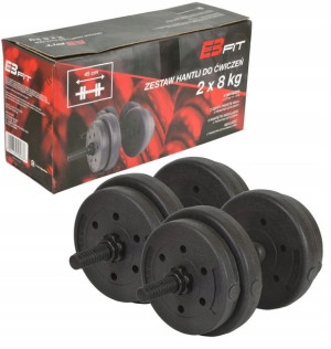 Hantle Regulowane 16kg Hantla Zestaw Hantli 2x8kg