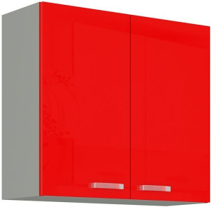 Szafka Górna Red 80 G-72 2f Czerwony Połysk