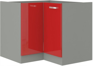 Szafka Dolna Narożna Red 89x89 Dn Czerwony Połysk