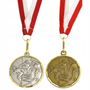 MEDAL 40mm LEKKOATLETYKA BRĄZOWY + wstążka