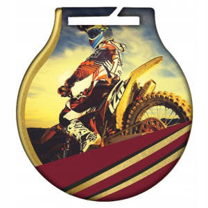 Złoty Medal Stalowy Q-medals Nagroda Motocross