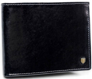 Skórzany portfel męski z systemem RFID — Rovicky