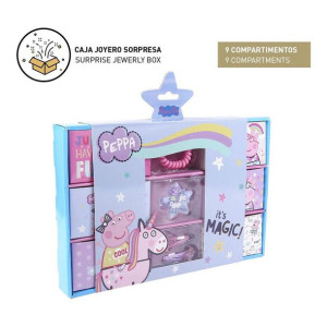 Pudełko na biżuterię Peppa Pig Stich Akcesoria do Włosów Różowy (11 pcs)
