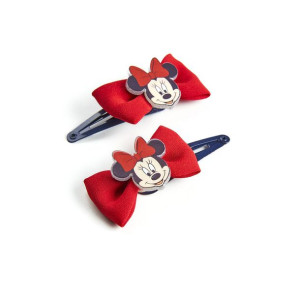 Hair Clips Minnie Mouse Czerwony Lasso 2 Sztuk