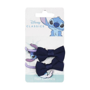Gumki do Włosów Stitch Fioletowy Niebieski Lasso 2 Sztuk
