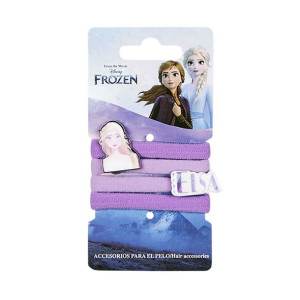 Gumki do Włosów Frozen 4 Sztuk Wielokolorowy