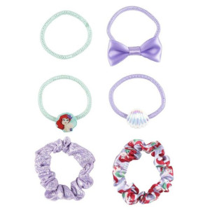 Gumki do Włosów Princesses Disney Wielokolorowy 6 Sztuk