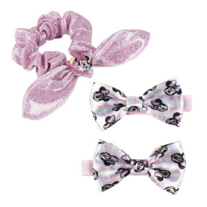 Akcesoria do Włosów Minnie Mouse Różowy 3 Części