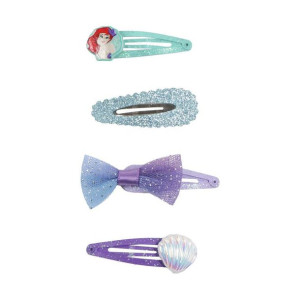 Spinki do Włosów Princesses Disney Wielokolorowy 4 Sztuk