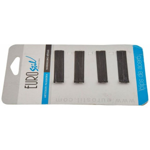Clip Eurostil 50 mm Czarny (24 pcs)