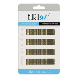Clip Eurostil 70 mm Brąz falownik (24 pcs)