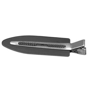 Spinki do Włosów Eurostil 4 PINZAS Czarny (4 uds)(82 mm)