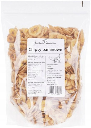 Chipsy bananowe Suszone banany KUCHNIA ZDROWIA 1KG