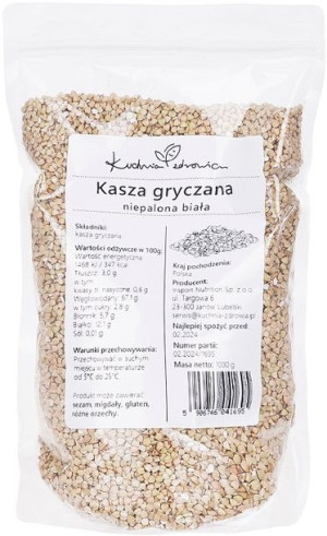 Kasza gryczana niepalona KUCHNIA ZDROWIA 1KG Biała