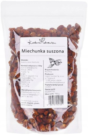 Miechunka suszona KUCHNIA ZDROWIA 1KG Naturalna