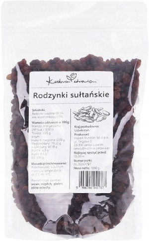 Rodzynki suszone KUCHNIA ZDROWIA 1KG Sułtańskie