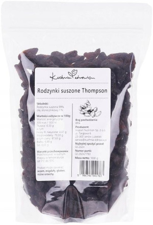 Rodzynki suszone KUCHNIA ZDROWIA 1KG Thompson